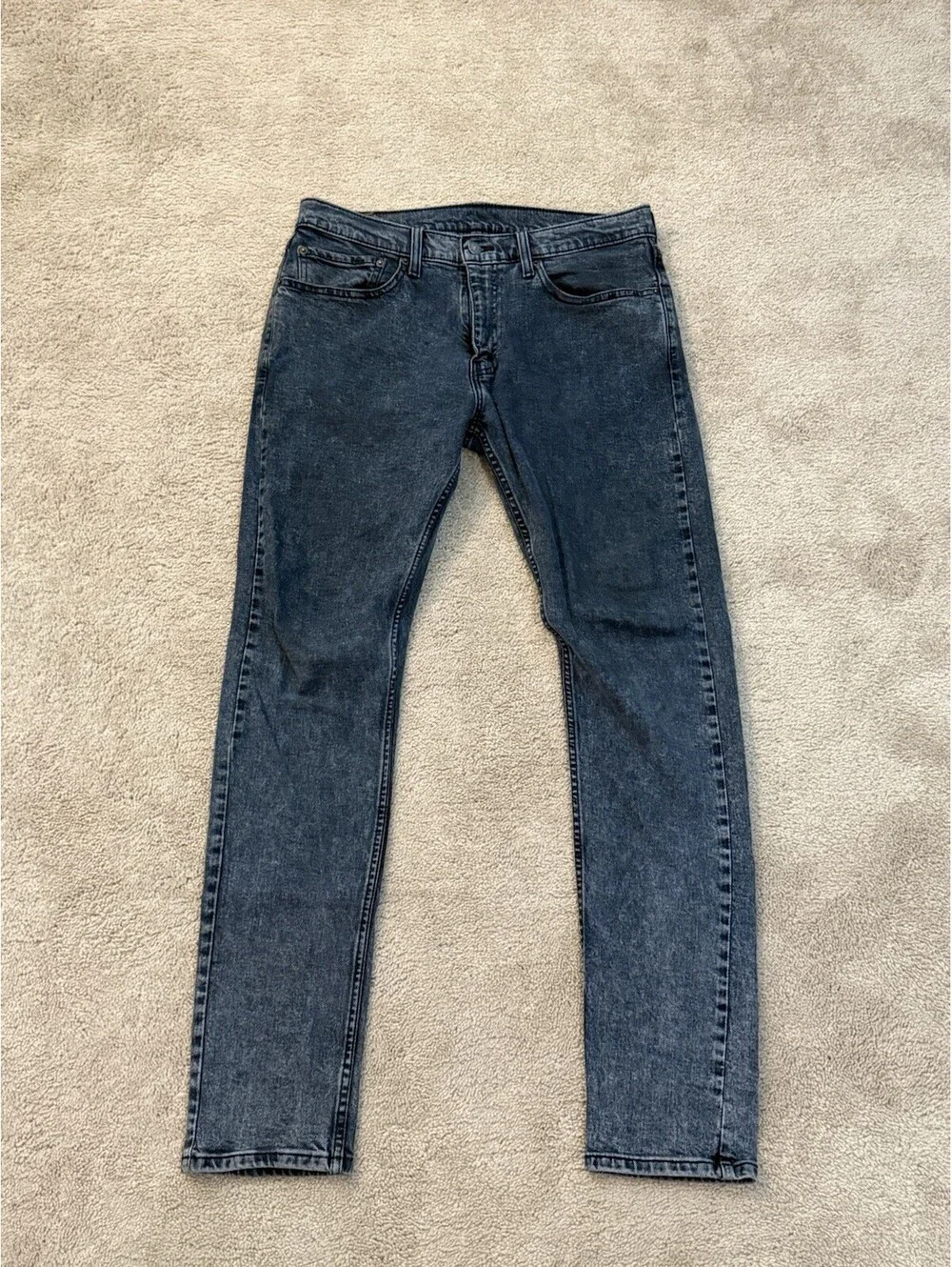 Levi’s 512 Slim Taper Jeans Men’s W34 L34 Gray Wash Stretch Denim Pants